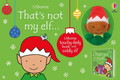 Setul Usborne That's not my elf, cu carte senzorială și elf de pluș în ambalaj verde