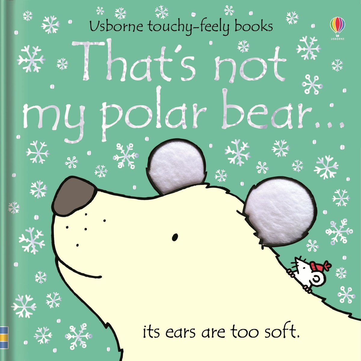Coperta Usborne That's not my polar bear, cu urs polar și urechi tactile moi