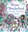 Coperta Winter Wonderland Magic Painting Book, cu unicorn și zâne pe patine