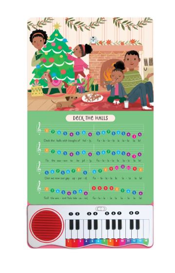 Jingle Bells – Carte cu pian și 7 melodii de Crăciun