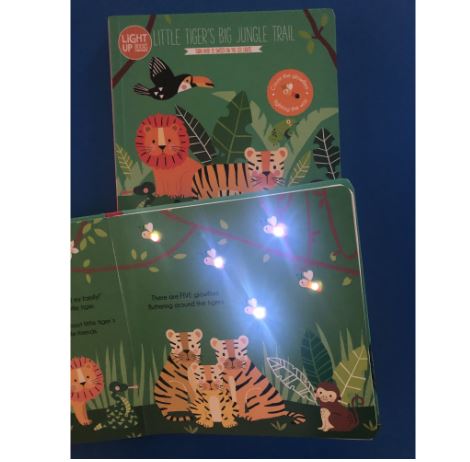 Little Tiger's Big Jungle Trail Light-Up Books Interactive Board Book