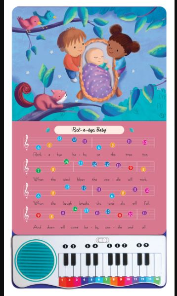 Bedtime Lullaby - Colour-Coded Piano Book