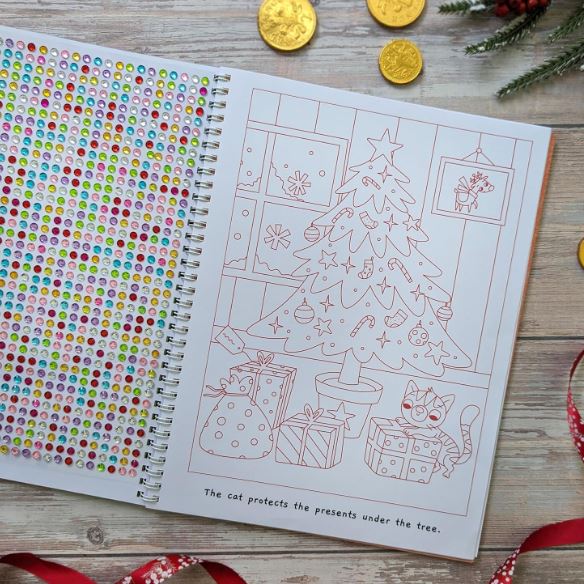 Sparkly Santa - Gem Art Activity Book