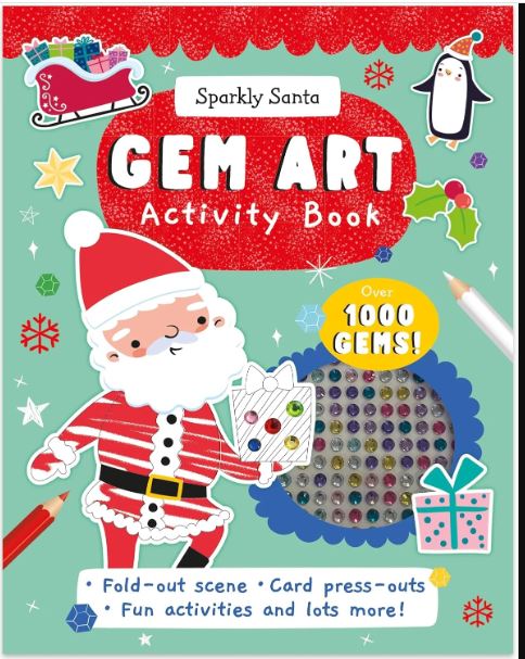 Sparkly Santa - Gem Art Activity Book